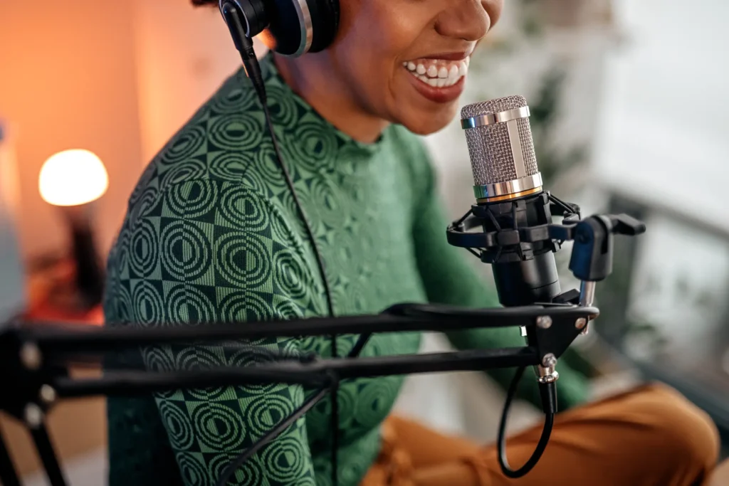 Podcast vrouw